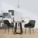 Dining Chairs 2 Pcs Dark Grey Velvet Taanal