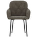 Dining Chairs 2 Pcs Dark Grey Velvet Taanal