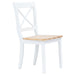 Dining Chairs 2 Pcs White And Light Wood Solid Rubber Xaitpn