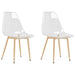 Dining Chairs 2 Pcs Transparent Pet Ttnblx