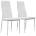 Dining Chairs 2 Pcs White Faux Leather Gl513619