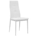 Dining Chairs 2 Pcs White Faux Leather Gl513619