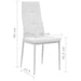 Dining Chairs 2 Pcs White Faux Leather Gl513619