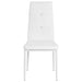 Dining Chairs 2 Pcs White Faux Leather Gl513619