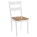 Dining Chairs 2 Pcs White Solid Rubber Wood Xaptln