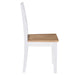 Dining Chairs 2 Pcs White Solid Rubber Wood Xaptln