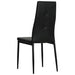 Dining Chairs 4 Pcs Black Faux Leather Gl53661