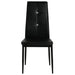 Dining Chairs 4 Pcs Black Faux Leather Gl53661