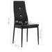 Dining Chairs 4 Pcs Black Faux Leather Gl53661