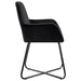 Dining Chairs 4 Pcs Black Velvet Xiiboo