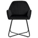 Dining Chairs 4 Pcs Black Velvet Xiiboo