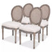 Dining Chairs 4 Pcs Cream Fabric Gl5509