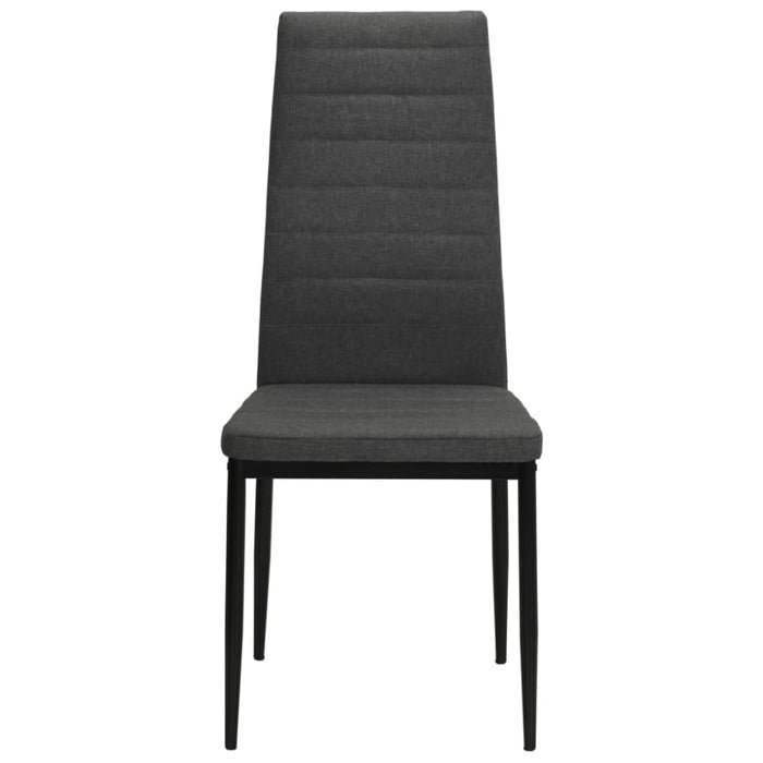 Dining Chairs 4 Pcs Dark Grey Fabric Gl52161