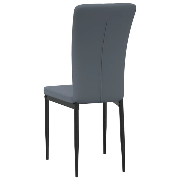 Dining Chairs 4 Pcs Dark Grey Velvet Txlobp