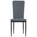 Dining Chairs 4 Pcs Dark Grey Velvet Txlobp