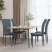 Dining Chairs 4 Pcs Dark Grey Velvet Txlobp