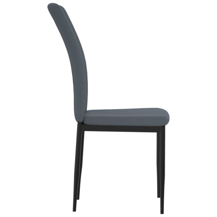 Dining Chairs 4 Pcs Dark Grey Velvet Txlobp