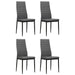 Dining Chairs 4 Pcs Light Grey Fabric Gl51961