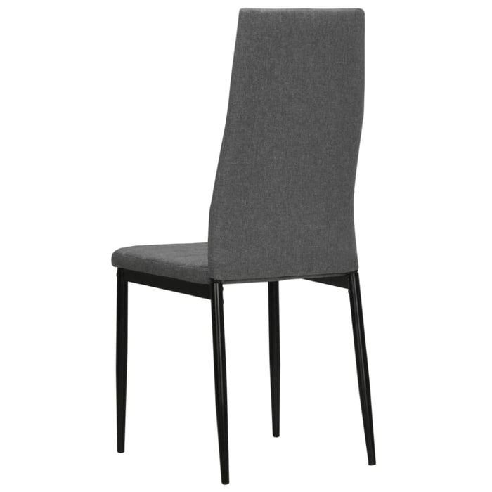 Dining Chairs 4 Pcs Light Grey Fabric Gl51961