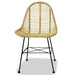 Dining Chairs 4 Pcs Natural Rattan Gl5445