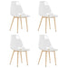 Dining Chairs 4 Pcs Transparent Pet Ttnblt