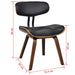 Dining Chairs 6 Pcs Bent Wood And Faux Leather Gl491551