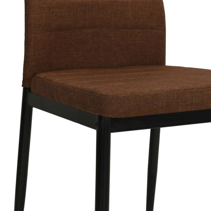 Dining Chairs 6 Pcs Brown Fabric Gl4315