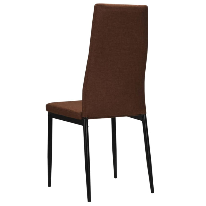 Dining Chairs 6 Pcs Brown Fabric Gl4315