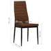 Dining Chairs 6 Pcs Brown Fabric Gl4315