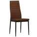 Dining Chairs 6 Pcs Brown Fabric Gl4315