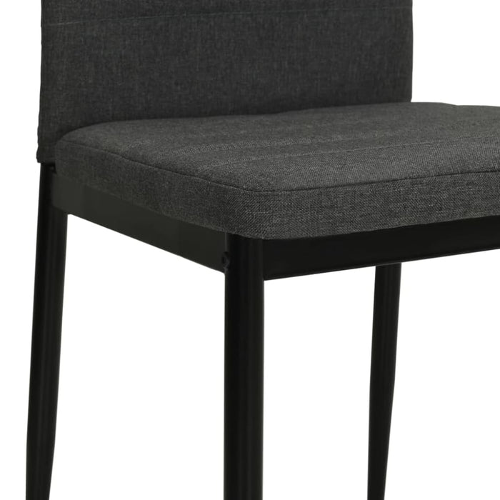 Dining Chairs 6 Pcs Dark Grey Fabric Gl42959