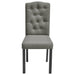 Dining Chairs 6 Pcs Grey Fabric Gl443