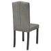 Dining Chairs 6 Pcs Grey Fabric Gl443