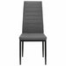 Dining Chairs 6 Pcs Light Grey Fabric Gl4285