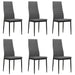 Dining Chairs 6 Pcs Light Grey Fabric Gl4285