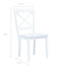 Dining Chairs 6 Pcs White Solid Rubber Wood Xiipat