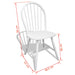 Dining Chairs 6 Pcs White Solid Rubber Wood Xixbkb