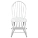 Dining Chairs 6 Pcs White Solid Rubber Wood Xixbkb