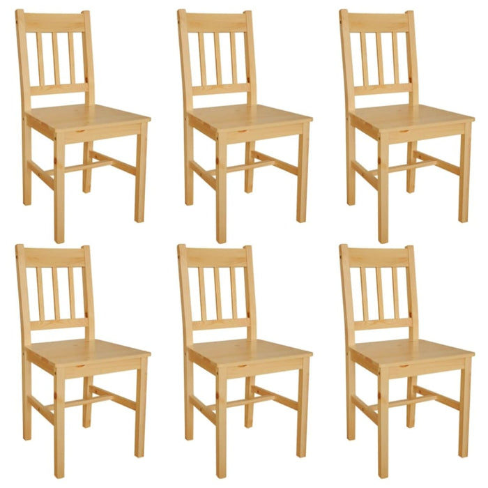 Dining Chairs 6 Pcs Pinewood Gl45119