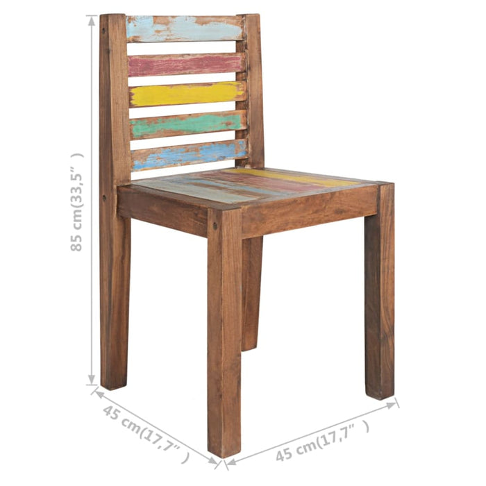 Dining Chairs 6 Pcs Solid Reclaimed Wood Gl23891