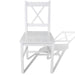 Dining Chairs 6 Pcs White Pinewood Gl453196