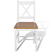 Dining Chairs 6 Pcs White Pinewood Gl47719