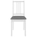 Dining Chairs With Cushions 2 Pcs White Solid Wood Xailtl