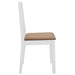 Dining Chairs With Cushions 4 Pcs White Solid Wood Xailtp