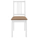 Dining Chairs With Cushions 4 Pcs White Solid Wood Xailtp