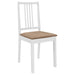 Dining Chairs With Cushions 4 Pcs White Solid Wood Xailtp