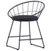 Dining Chairs With Faux Leather Seats 2 Pcs Black Steel