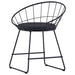 Dining Chairs With Faux Leather Seats 6 Pcs Black Steel