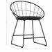 Dining Chairs With Faux Leather Seats 6 Pcs Black Steel