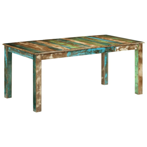 Dining Table 180x90x76 Cm Solid Wood Reclaimed Tpoixn